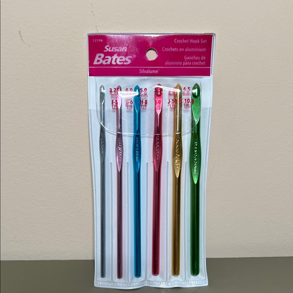 Susan Bates Silvalume Crochet Hook Set - Multicolor
